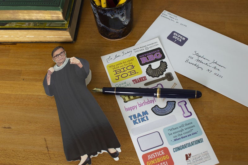 The Unemployed Philosophers Guild RBG Ruth Bader Ginsburg Quotable Notable - Greeting Card and Sticker Sheet - Envelope Included - Image 3